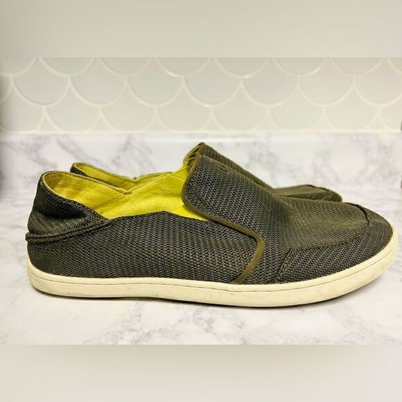 Olukai Mens Sz 9 M Hohea Mesh Slip On Shoes Brown Mesh Comfort Loafer - Picture 3 of 6